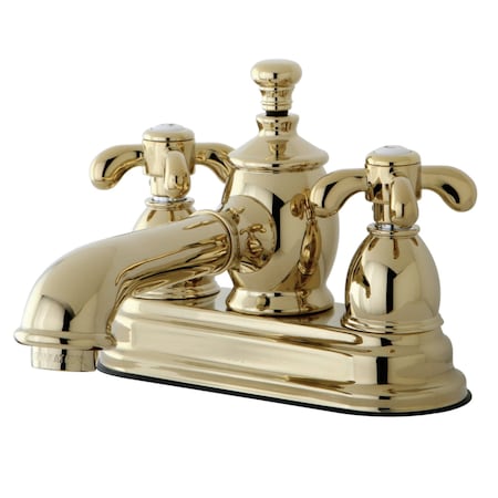 Kingston Brass KS7002TX 4" Centerset Bathroom Faucet, Polished Brass KS7002TX